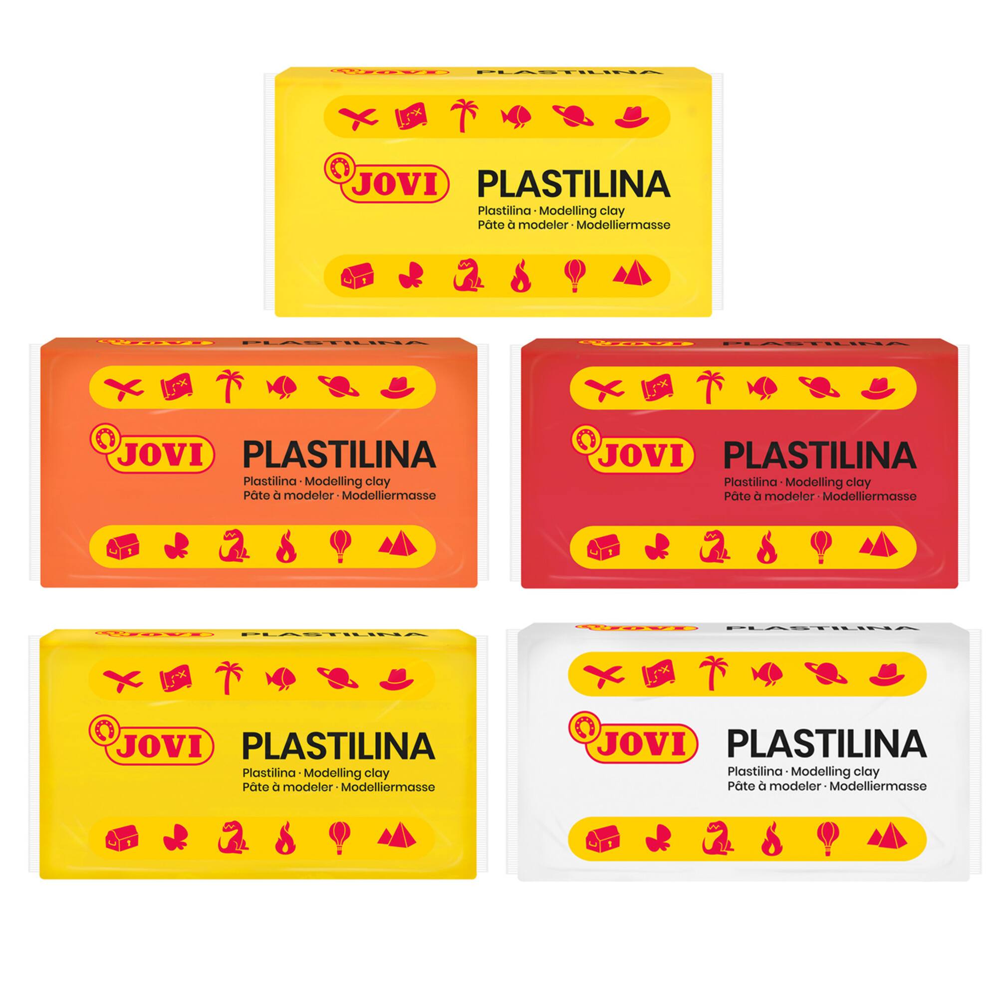 JOVI Plastilina Pastel Modeling Clay 30 Bar Box